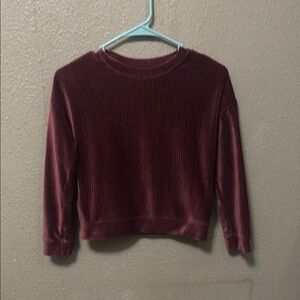 Velvet Long Sleeve Top kids cute